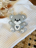 Jouet de dentition ours gris en silicone