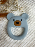 Jouet de dentition ours bleu en silicone
