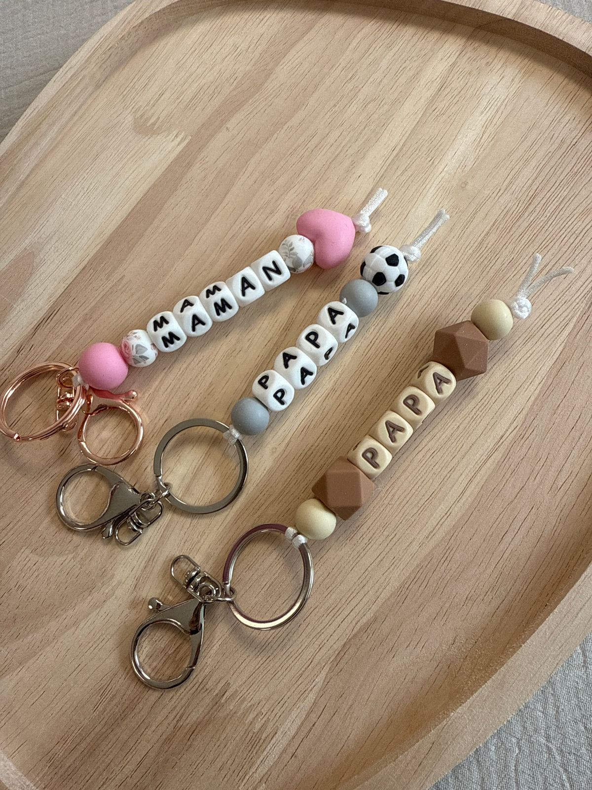 Porte-clés personnalisé avec 1 prénom