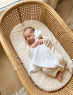 Doudou lange Naninha en double gaze de coton personnalisable avec prénom brodé